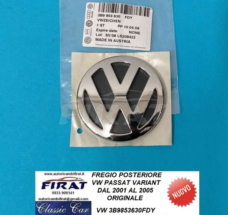 FREGIO VW PASSAT VARIANT 01-05 POST. (3B9853630FDY)